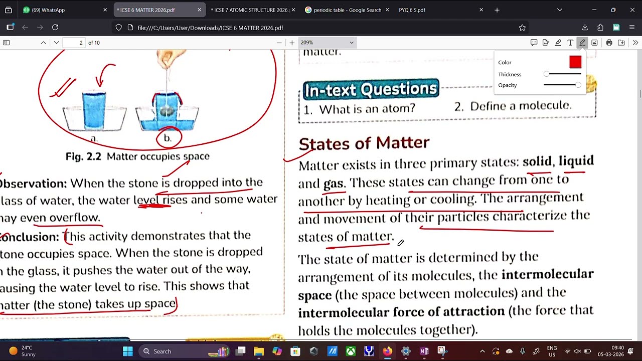 Matter | Part 1 | ICSE Class 6 Physics