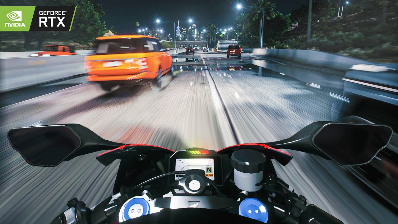 ⁴ᴷ⁶⁰ GTA 5: POV IMMERSIVE Realistic Motorbike Gameplay! RTX&trade; 3090 Next-Gen Ultra Realistic Graphics