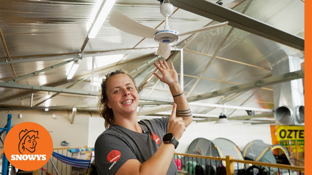 Rovin 12V Portable Ceiling Fan with Cigarette Plug