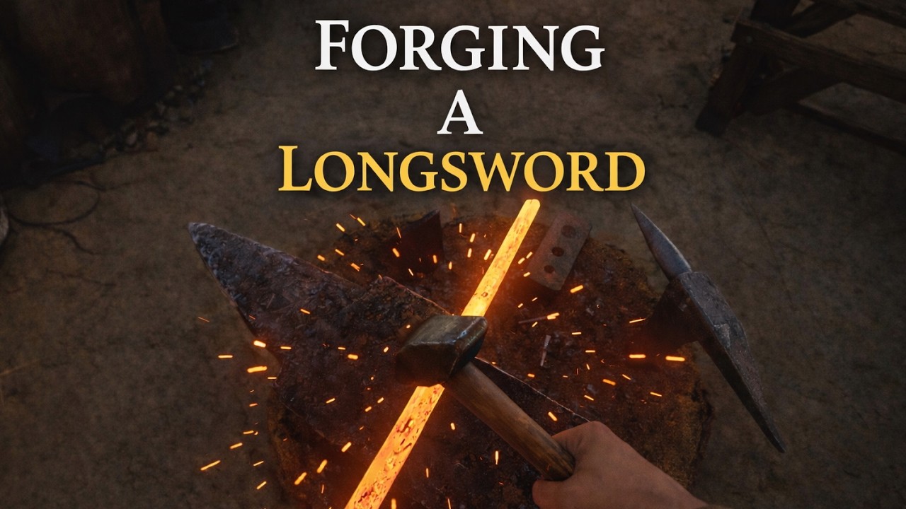 Forging a Battle Longsword | Real Time Blacksmithing | Kingdom Come Deliverance II 4K
