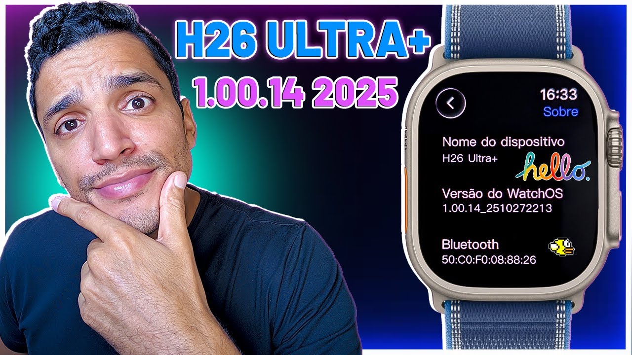NOVA ATUALIZAÇÃO DE FIRMWARE PARA O SMARTWATCH H26 ULTRA+ VERSÃO 1.00.14_2510272213 O QUE MUDOU?