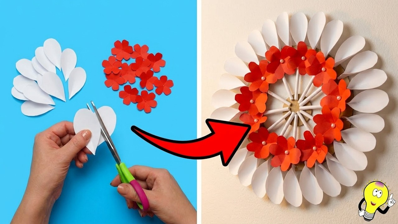 #wallhanging #DIY  DIY WALL DECOR FROM PAPER