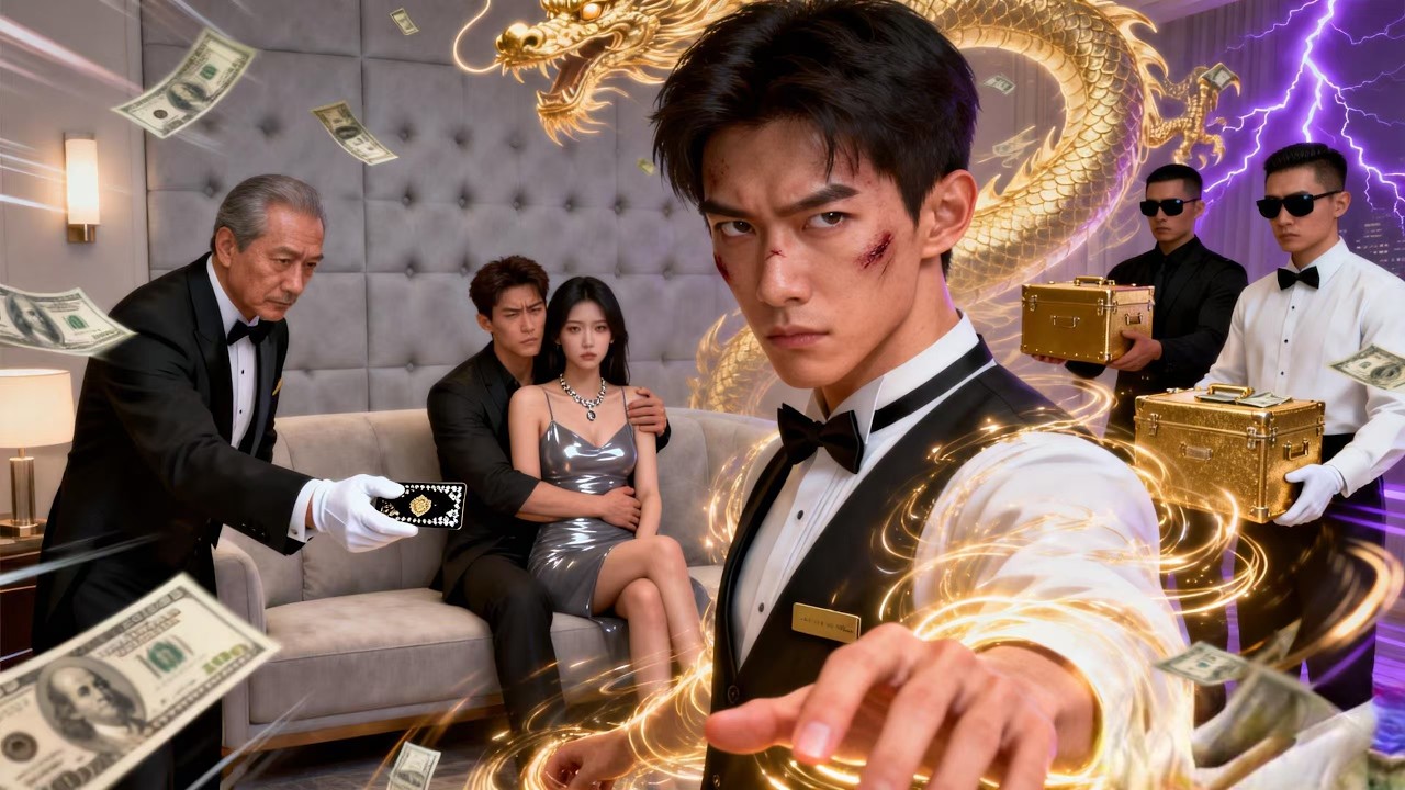 ทุกคนดูถูกพนักงานเสิร์ฟ...แต่เขาหยิบบัตรดำจักรวาลออกมา!!ตอนนี้ทุกคนต้องคุกเข่าเลียรองเท้าเขา!!