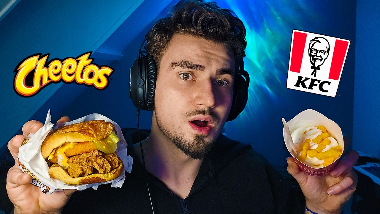🌙 ASMR : DEGUSTATION DE LA COLLAB CHEETOS X KFC !🤤🍗
