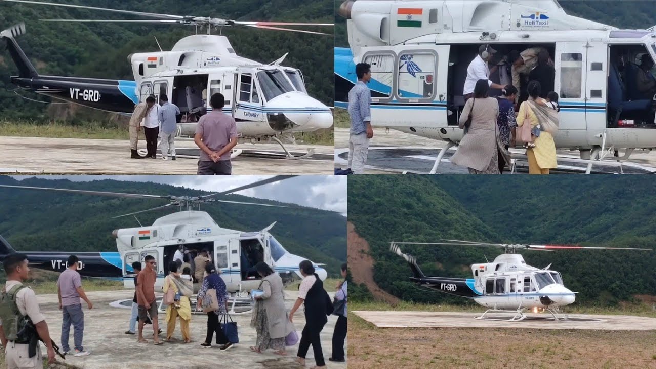 NOKLAK TO DIMAPUR HELICOPTER SERVICE SHORT VIDEO 😊