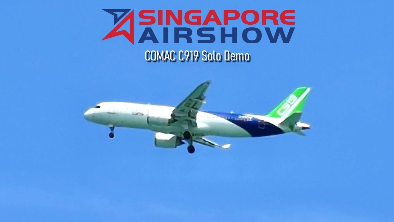 Singapore Airshow 2026 – COMAC C919 Solo Demo - Opening Day Flying Display