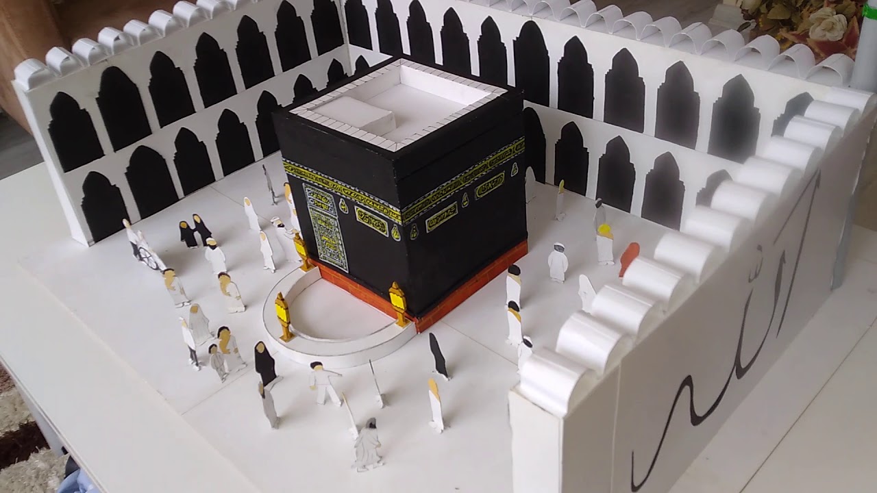 Kabe maketi yapımı Allahümme lebbeyk