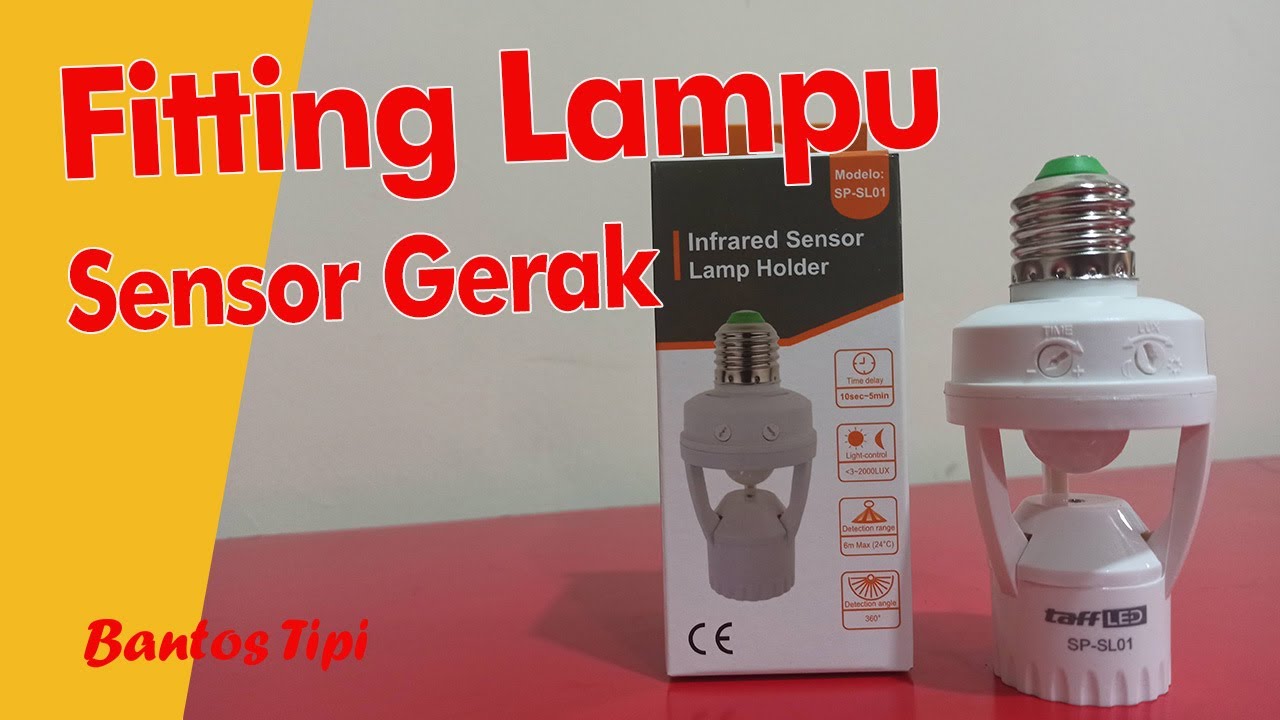 FITTING LAMPU SENSOR GERAK. INFRARED SENSOR LAMP HOLDER