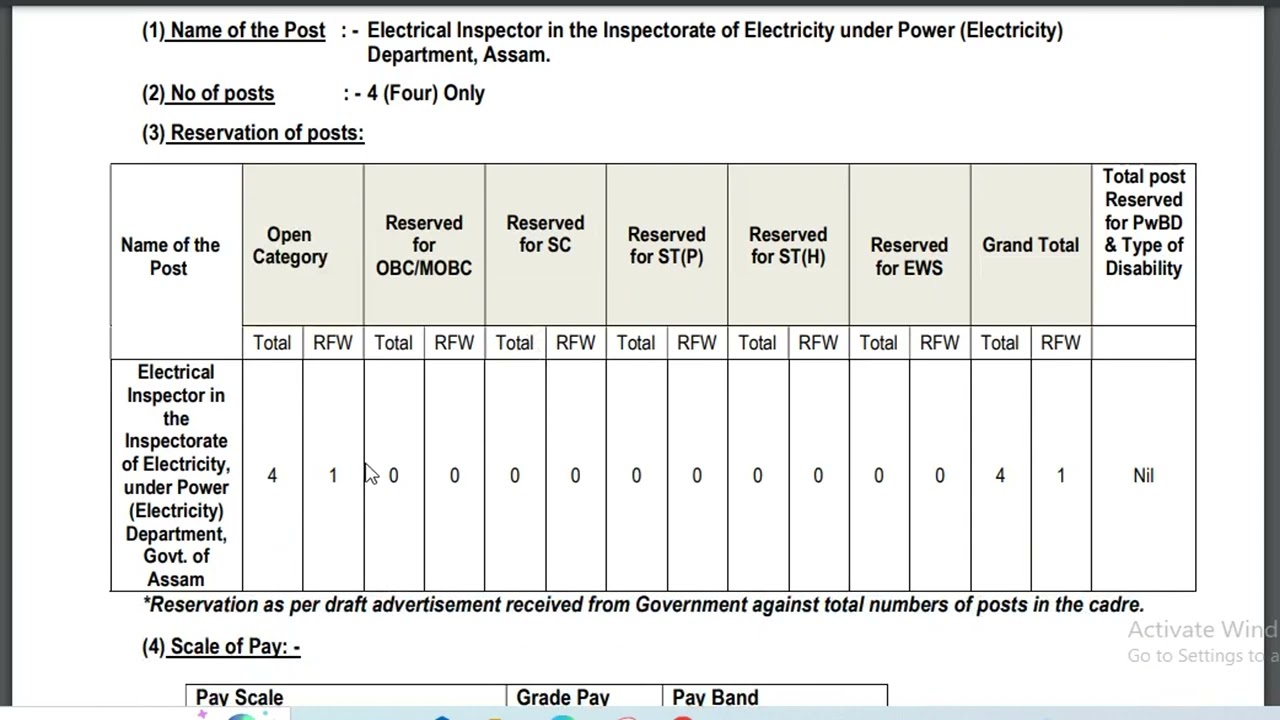 Apsc  vacancy for Engineers in power department Assam#apscae #electrical