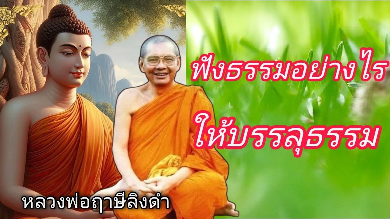 ฟังธรรมอย่างไรให้บรรลุธรรม หลวงพ่อฤาษีลิงดำ #ช่องเสียงธรรมะ