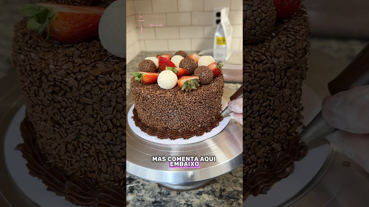 Mini nest cake and brigadeiro #chocolate #beginnerconfectioner #cake