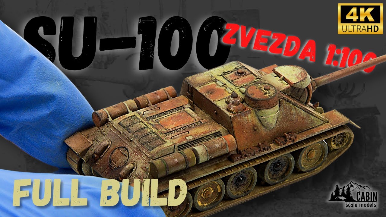 Rusty SU-100 from Zvezda, 1:100 /FULL BUILD/