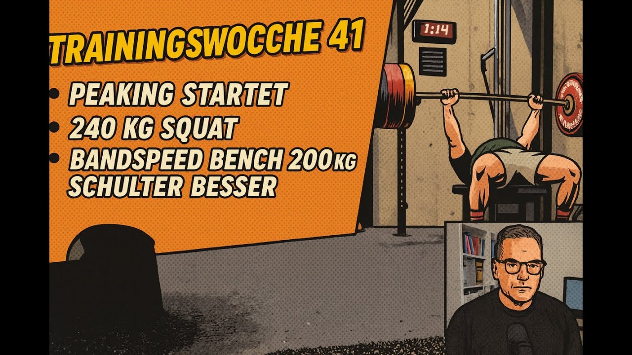 Peaking startet! 240 kg Squat, Speed-Bench 200Kg & Schulter-Wunder – Woche 41