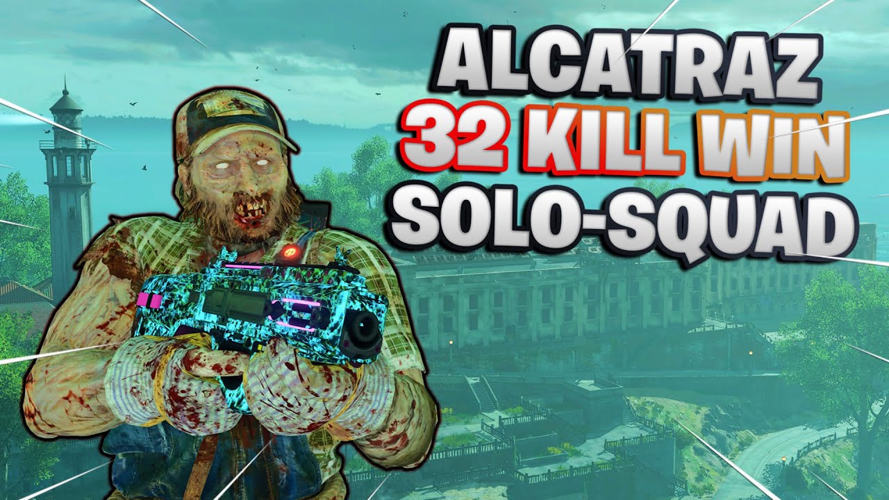 32 KILL ALCATRAZ WIN! SOLO (No-Fill) | CoD Blackout