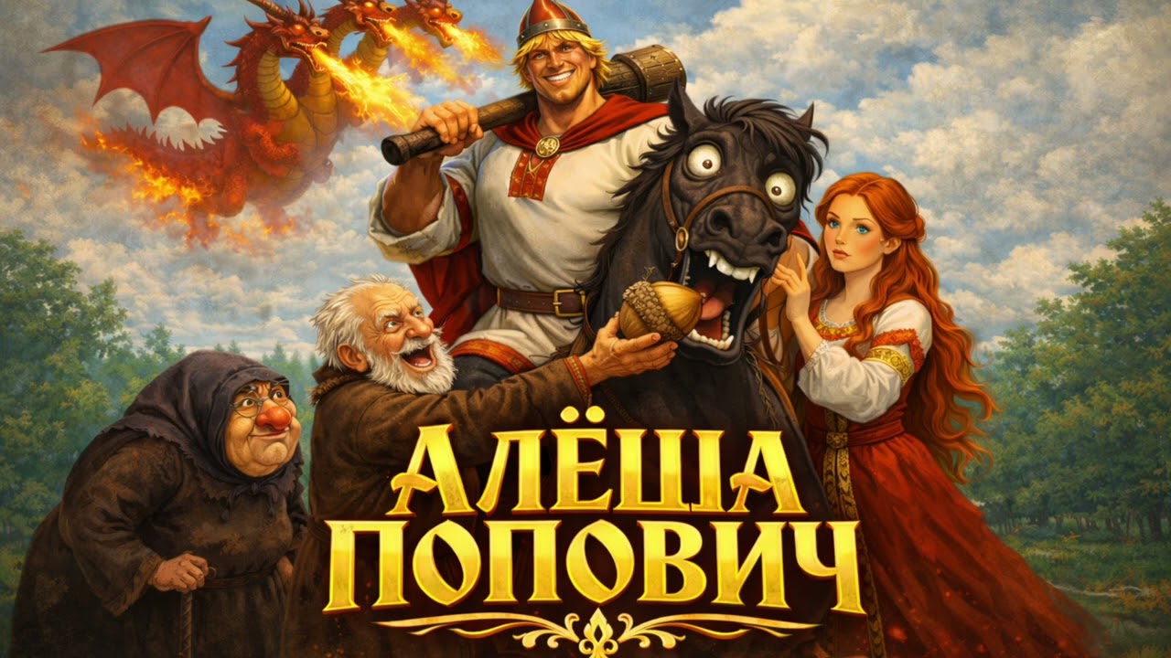 АЛЁША ПОПОВИЧ — очень смешная песня по легендарной сказке 😂