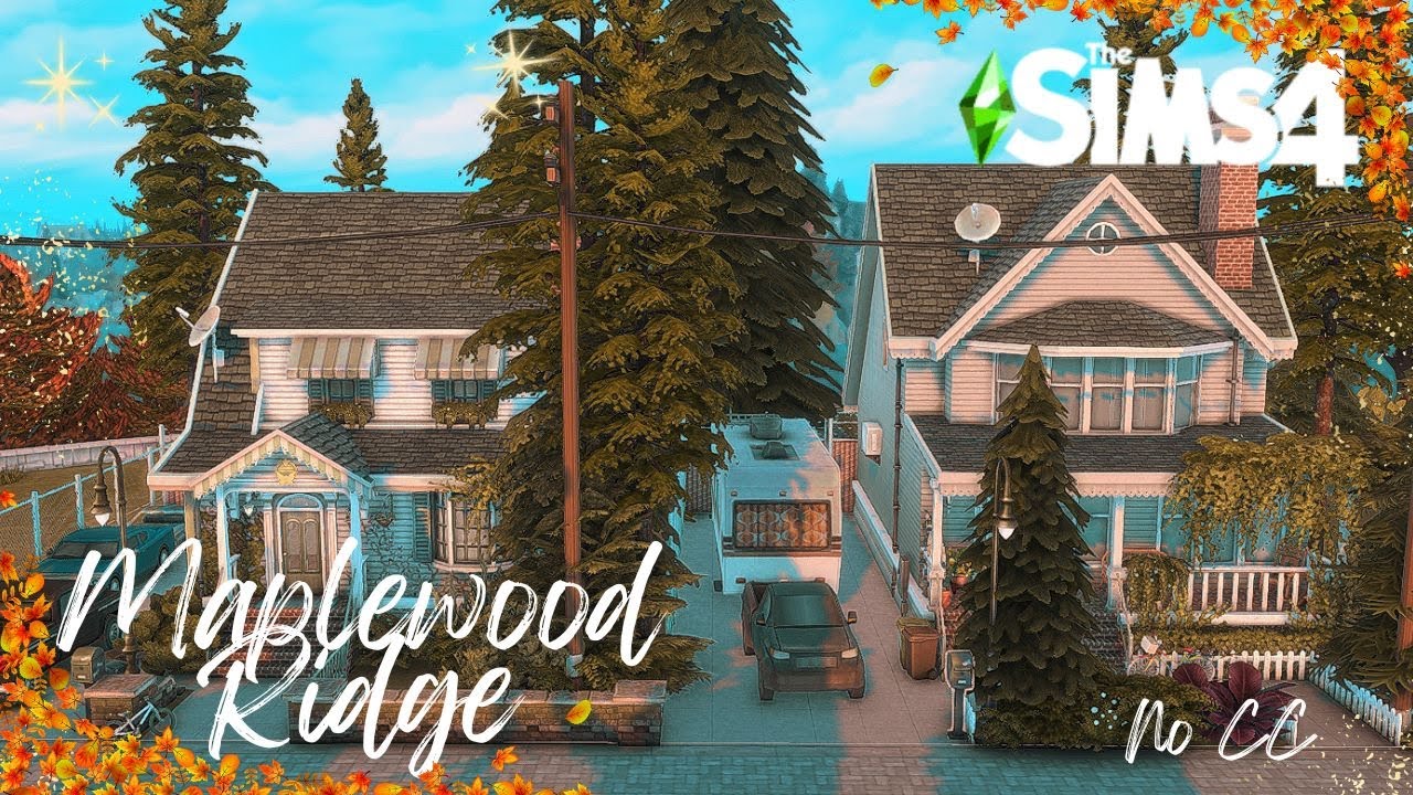 || Maplewood Ridge || Family Suburbans || Sims 4 || Speed Build || NO CC ||