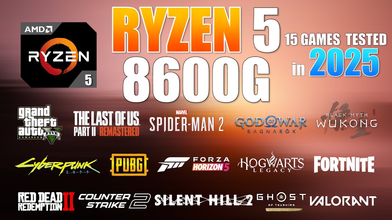 Ryzen 5 8600G in 2025 | Test in 15 Games | Ryzen 5 8600G Gaming Test