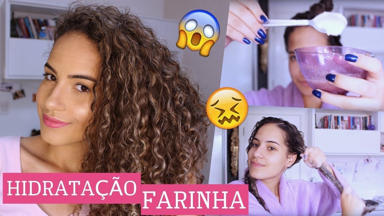 HIDRATAÇÃO CASEIRA com FARINHA para CACHOS RESSECADOS! | Por Duda Guerra