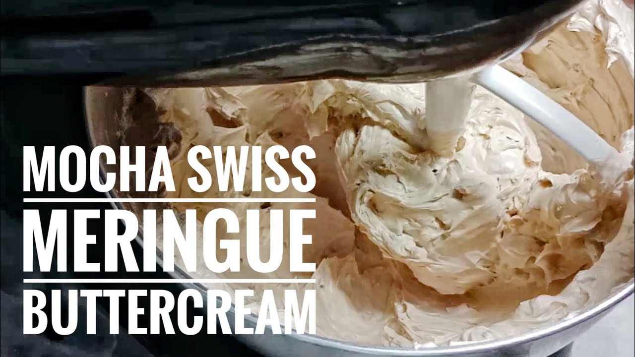 mocha swiss meringue buttercream | (026)