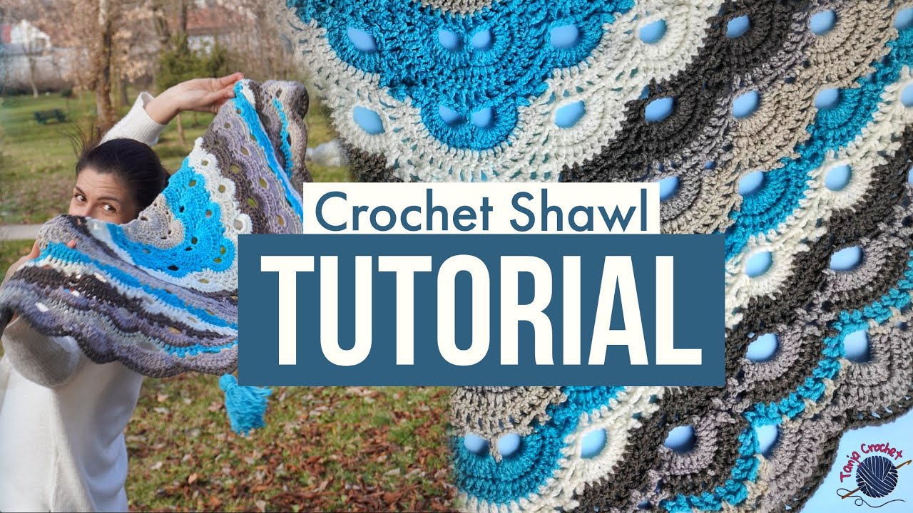 Crochet VIRUS Shawl Tutorial | Triangle Shawl DIY