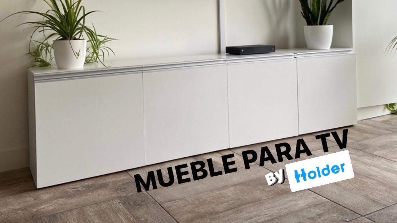 MUEBLE PARA TV &ldquo;RACK&rdquo; EN MELAMINA (By Holder) / PROYECTO MUEBLE