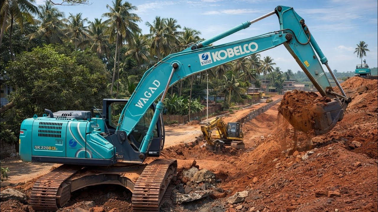 Big Excavator Digging Red Soil 🔥 | Amazing Construction Work😱👌