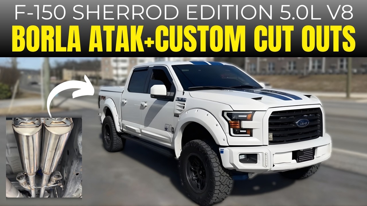 Ford F-150 5.0L V8 Sherrod Edition 2017 года с X-образным выхлопом, выхлопной системой Borla ATAK...