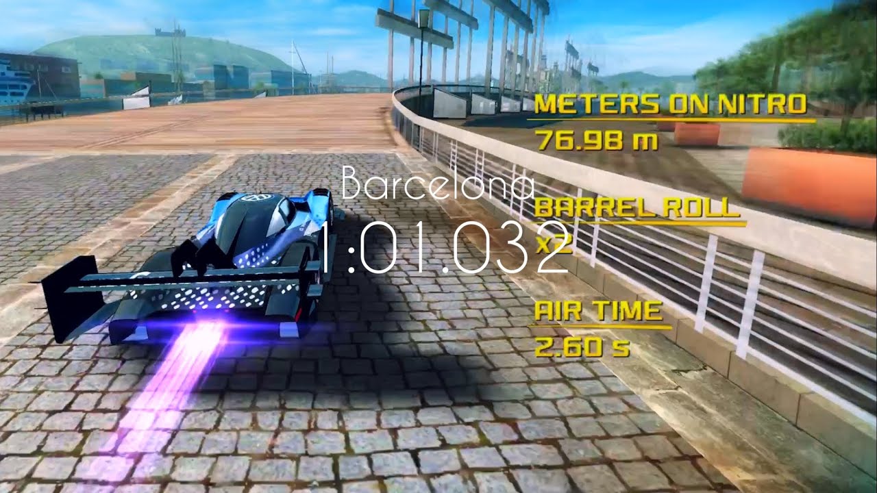 Asphalt 8 - Volkswagen I.D.R - Barcelona [1:01.032]
