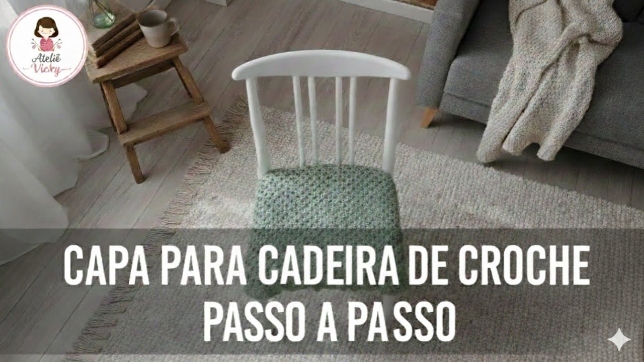 Capa de Crochê para Assento de Cadeira - Rápida e Fácil #2