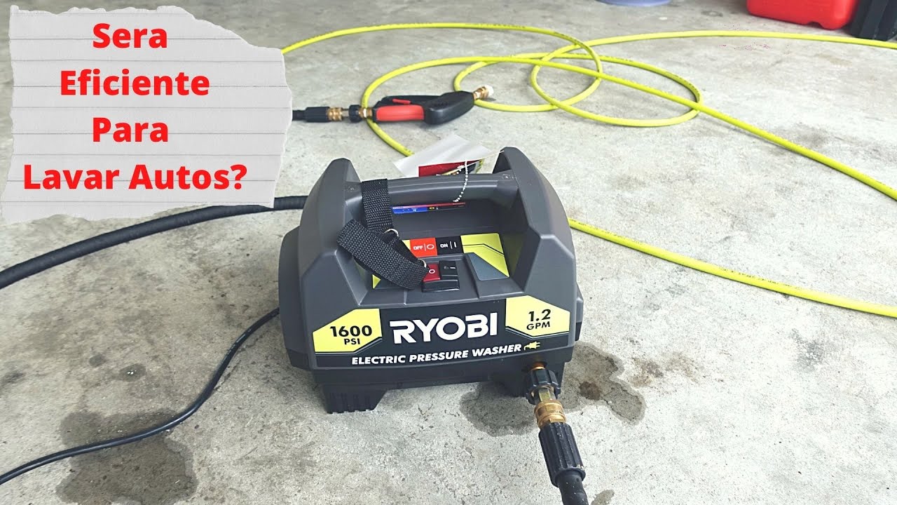 Que Tan Eficiente es Esta Hidrolavadora Ryobi de 1.2 GPM para Lavar Autos?