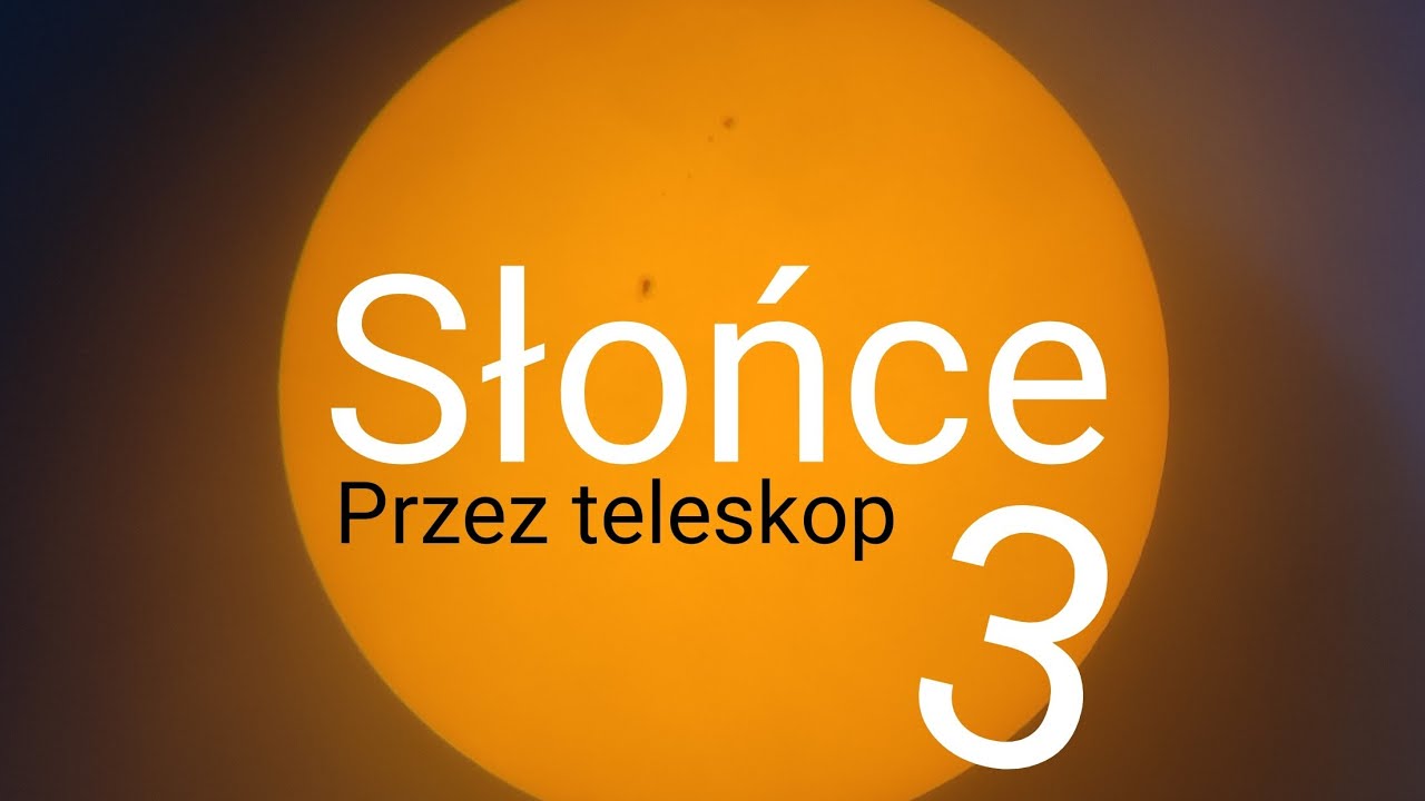 🔴 LIVE🔴 Słońce przez teleskop
