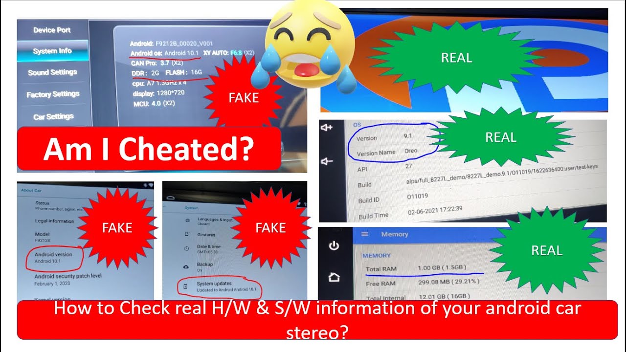 I am cheated :-( |  Android head unit faking its hardware specifications