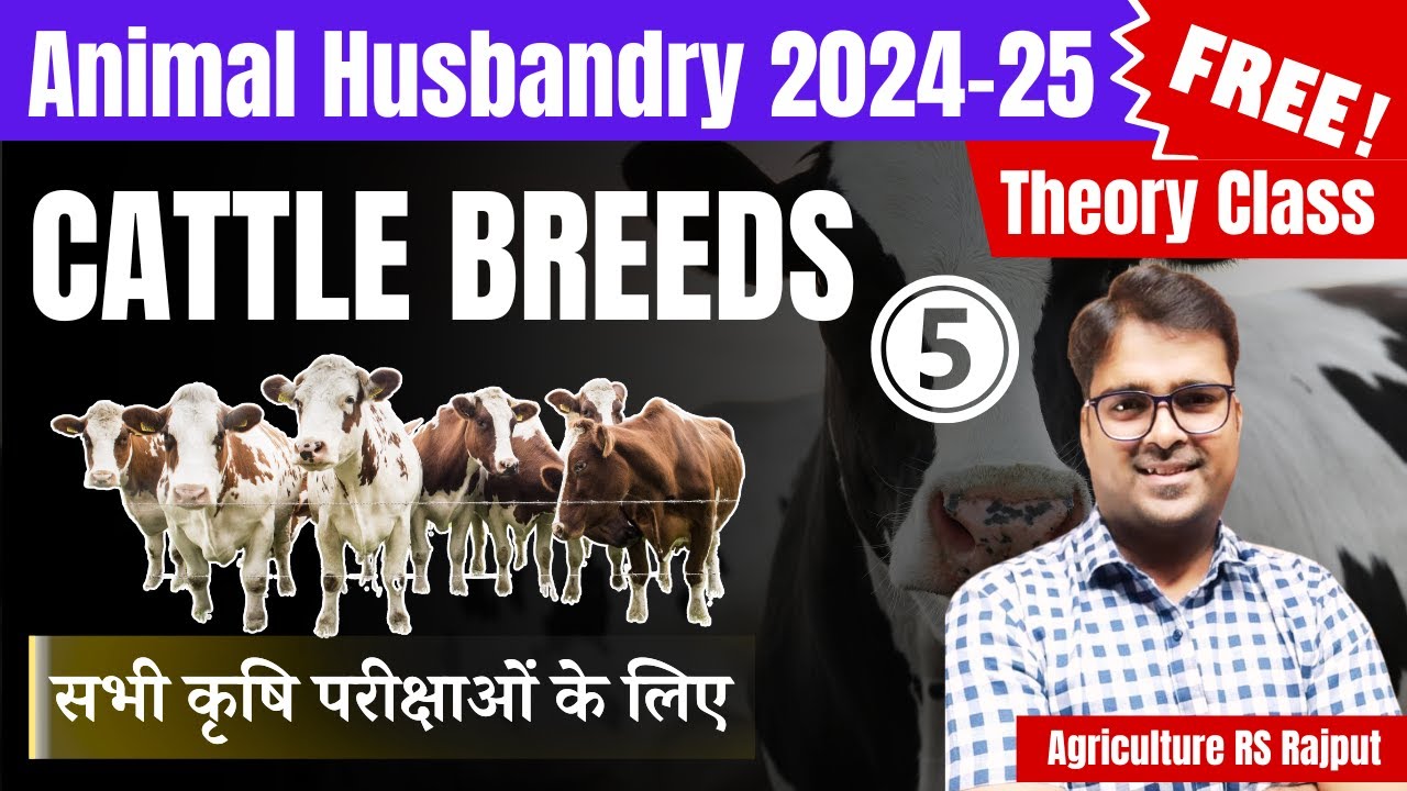 L-05: Cattle Breeds | Cross-bred cattle in India | Livestock Lecture | Agriculture RS Rajput