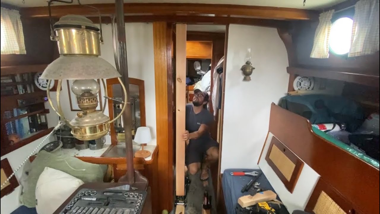 Replacing the mast support beams on our Westsail 32