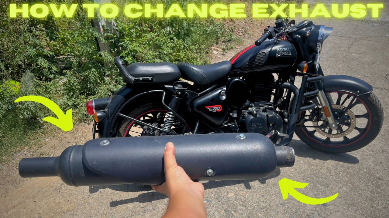 How to change exhaust of New-Gen classic reborn 350|| MiniPunjab on Classic 350 || The Classic Guy