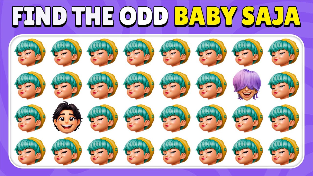 Find the ODD One Out – Baby Saja Challenge (KPop Demon Hunters) 💜🔥 | 40 EPIC Levels | Quiz Bunny