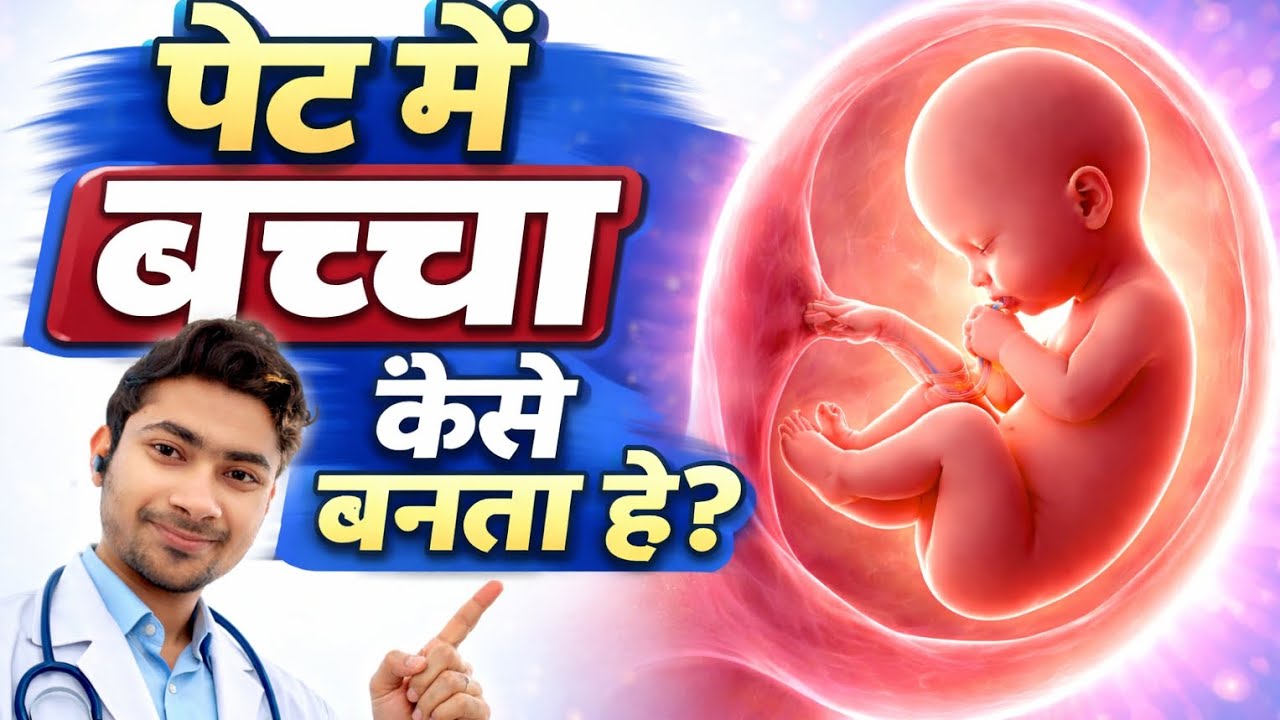 How does the baby live in the womb? पेट में बच्चा कैसे बनता है ? Baby formed after fertilization.