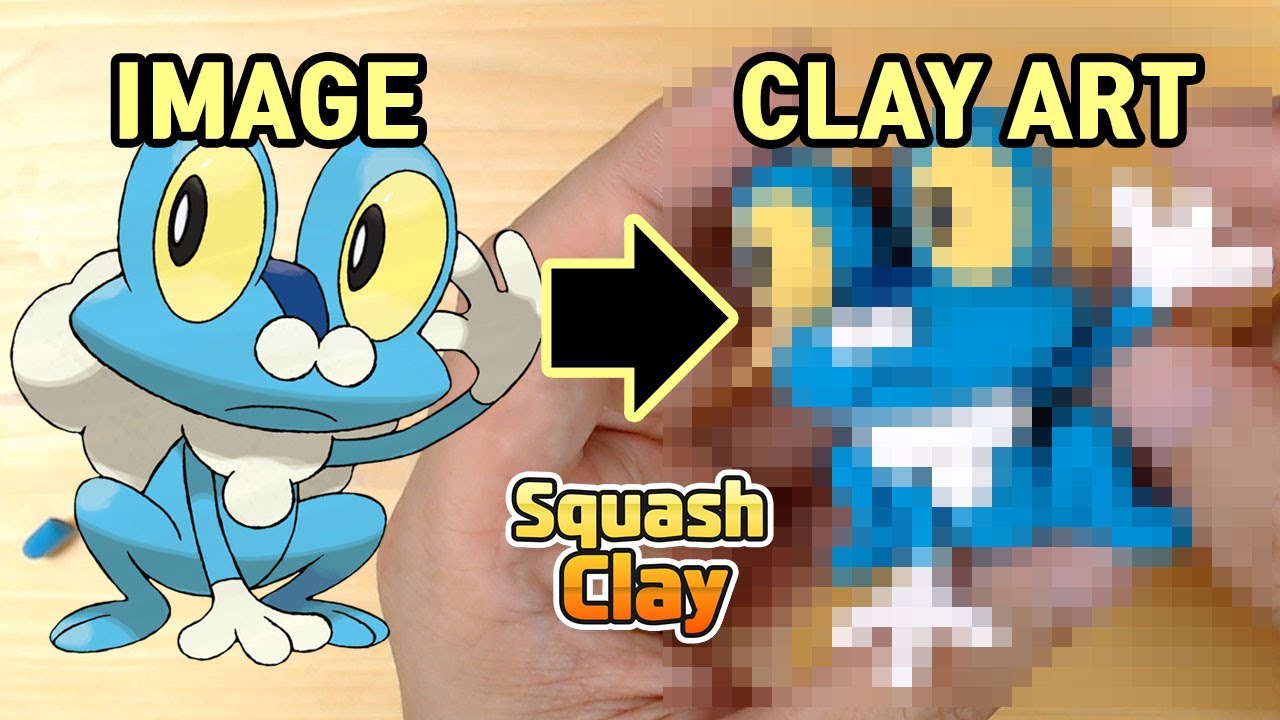 Pokémon Clay Art: Froakie Water-type Pokémon!!
