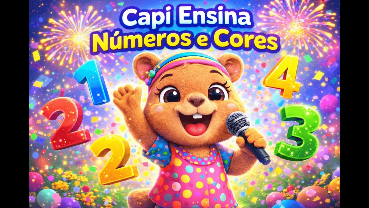 Capi a Capivara | 30 Minutos de Diversão com Números e Cores