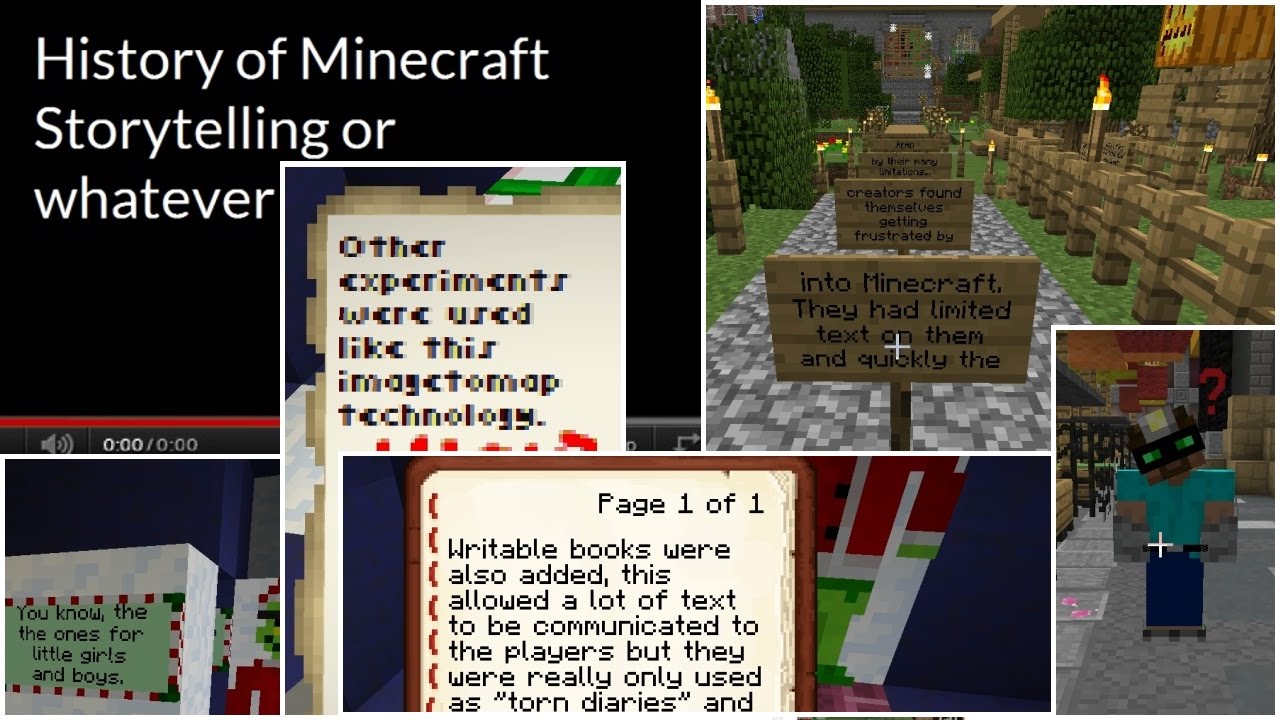 History of Storytelling in Minecraft Maps