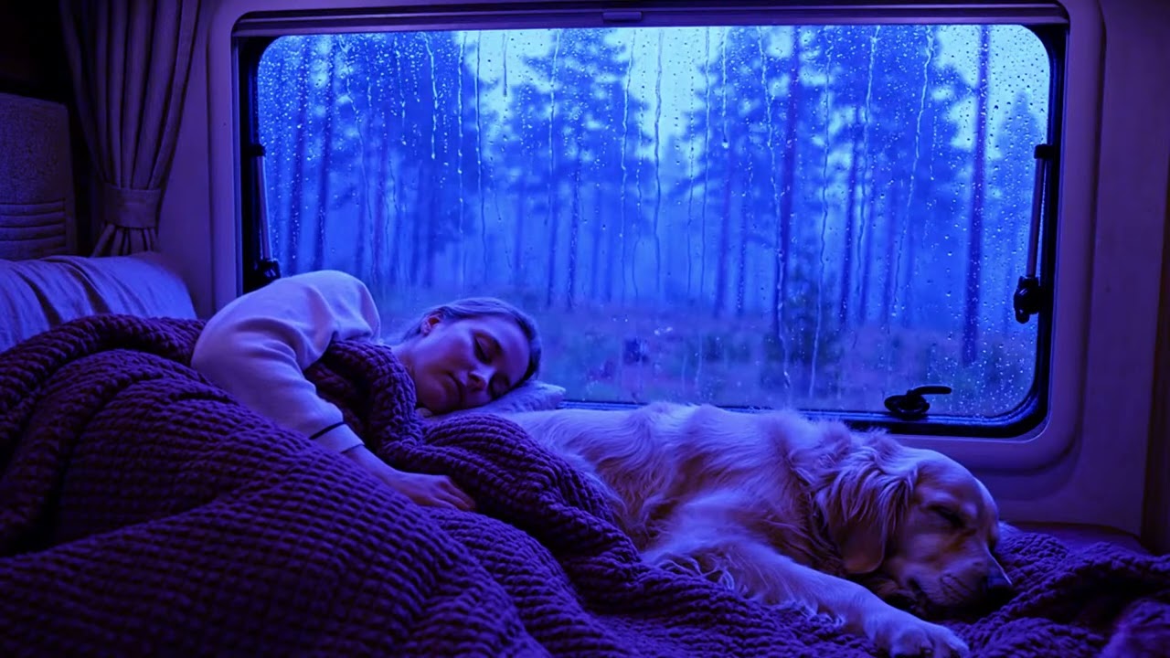 Relaxing Rain Storm Sounds for Sleep and Stress Relief in a Cozy Room