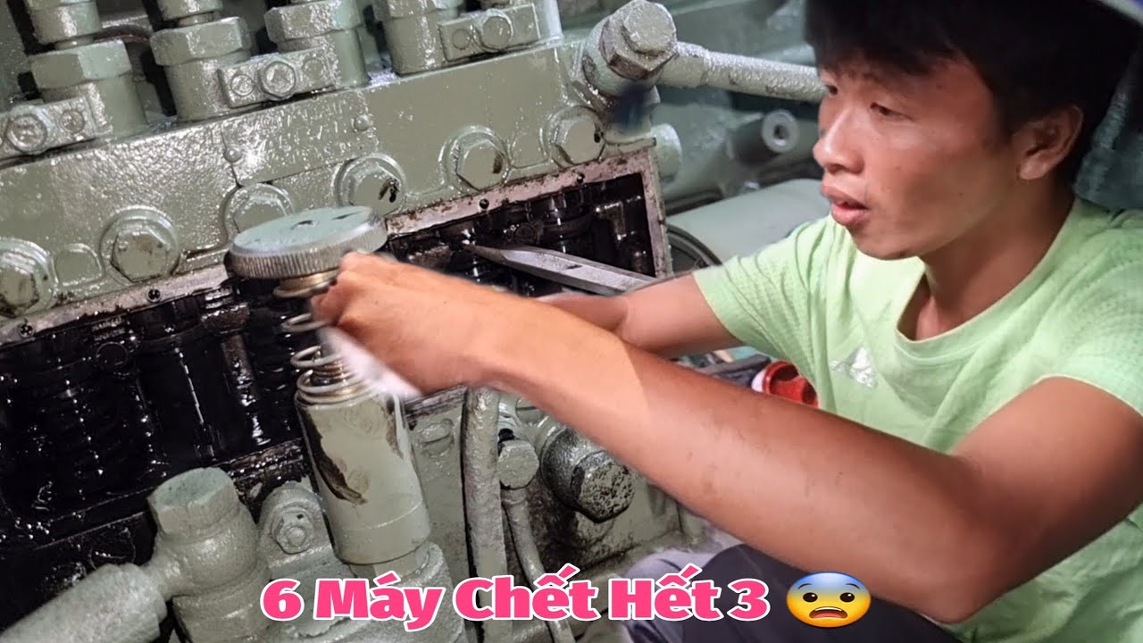 Lộc Chỉnh Máy Yanmar 6PH Chạy 2 Máy Rưỡi,Lộc Ra tay Chạy Chủ Ghe Xanh Mặt