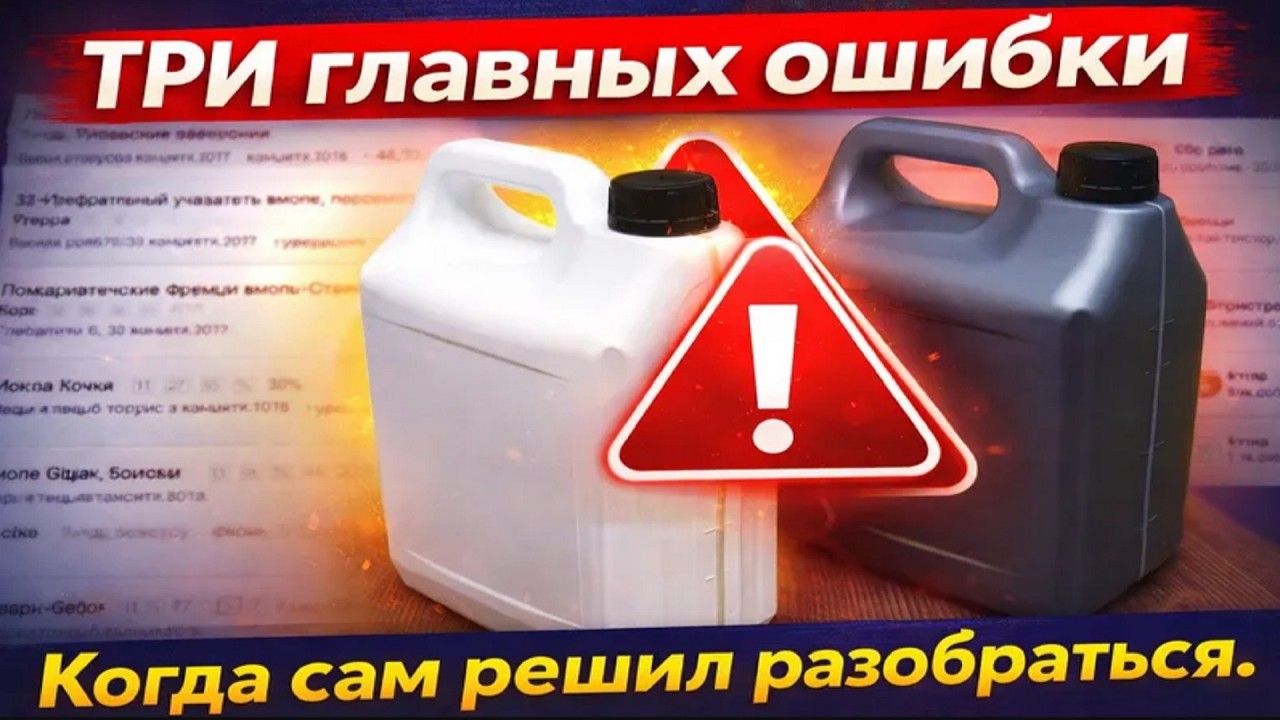 Три главных ошибки, когда выбираешь масло и решил разобраться.