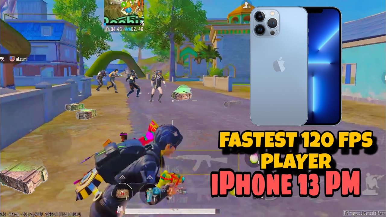 😈 FASTEST 120 FPS PLAYER 🔥IPHONE 13 PRO MAX 🫣