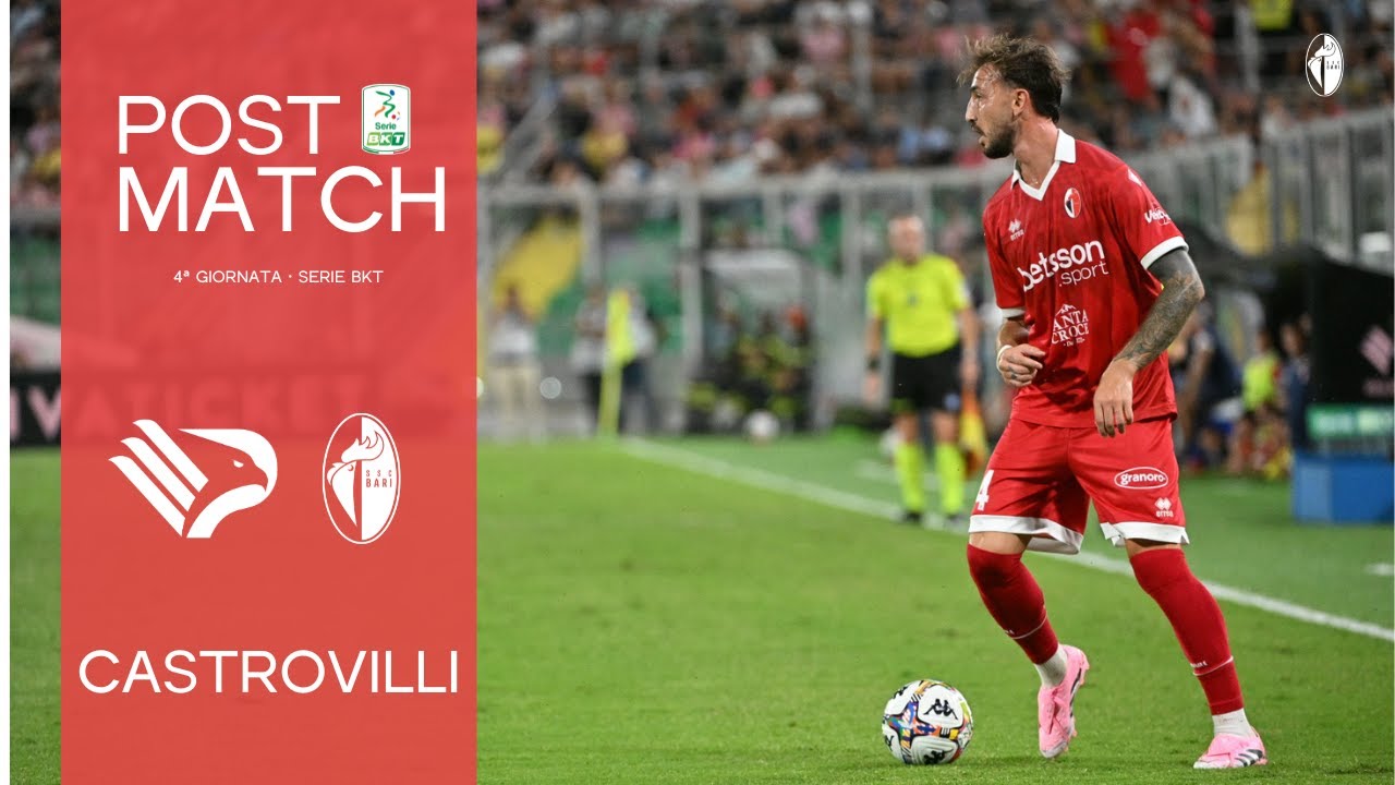 ⚪🔴🎤  Palermo-Bari | 4&ordf; giornata Serie BKT 2025/26 | Post Match di Gaetano Castrovilli