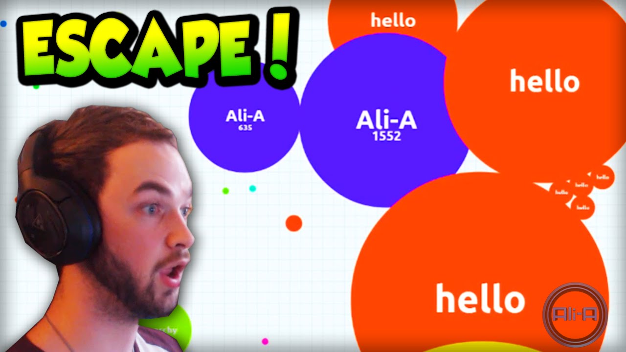 (AGARIO) ESCAPING DEATH!