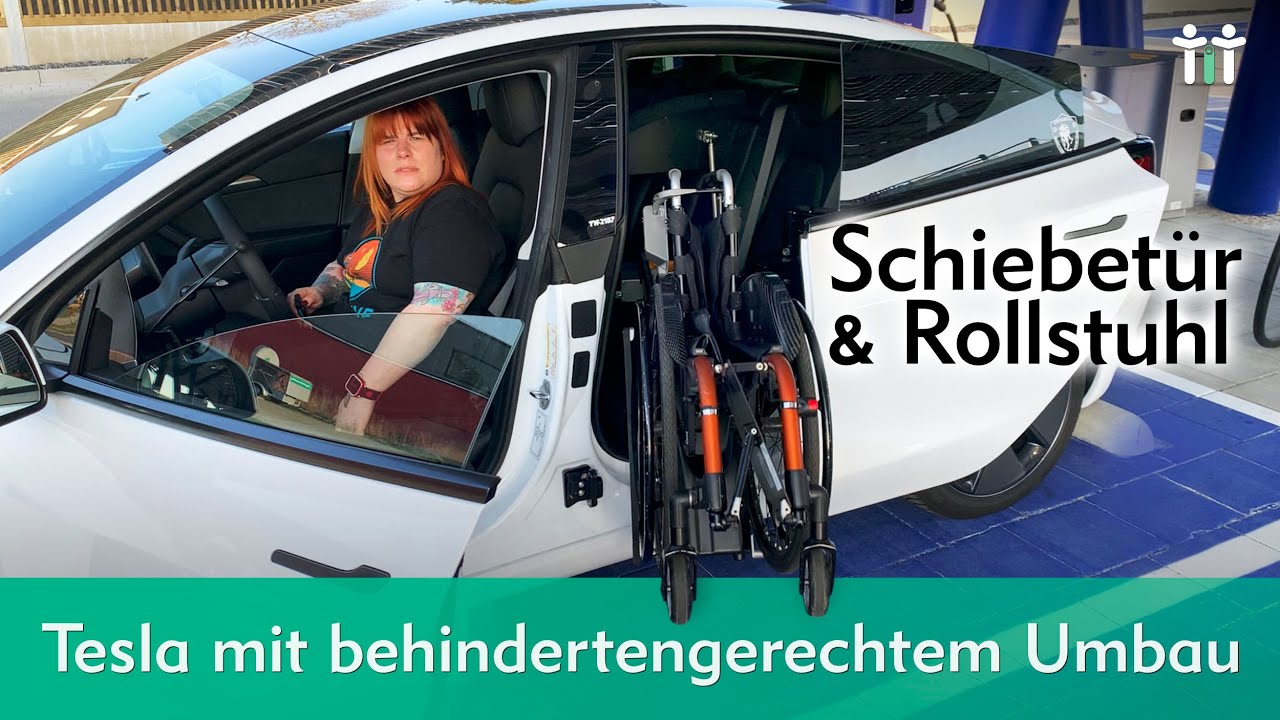 Tesla Model 3 für Rollstuhlfahrer: Elektroauto-Umbau mit Schiebetür, Lift und Handgas