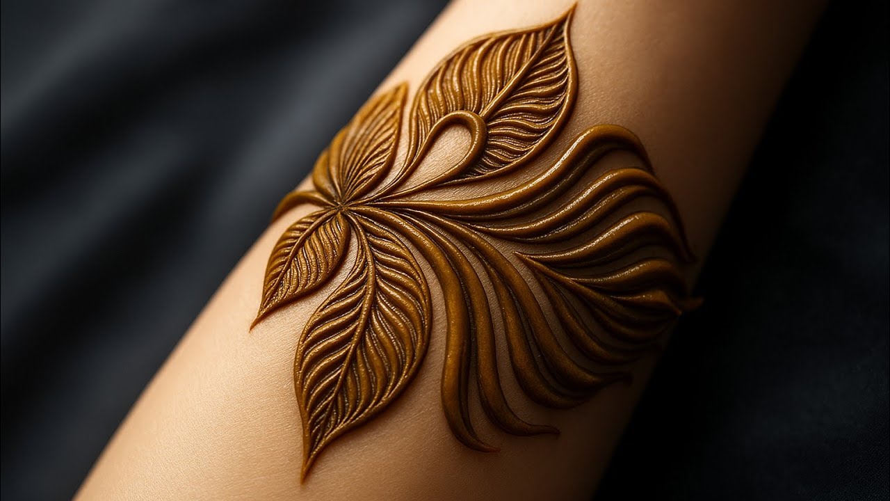 Navratri special 🦚feather pattern mehendi/ 