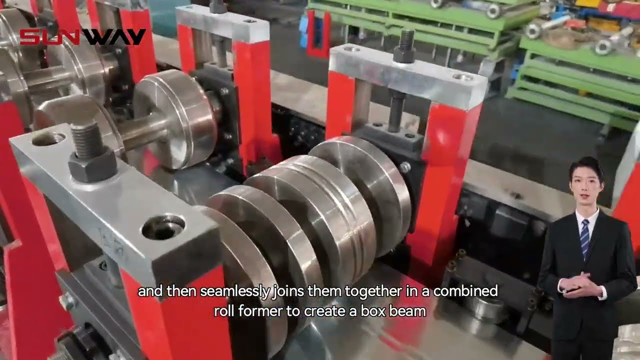 Box Beam Roll Forming Machine | Automatic Steel Rack Shelving Roll Forming Machine