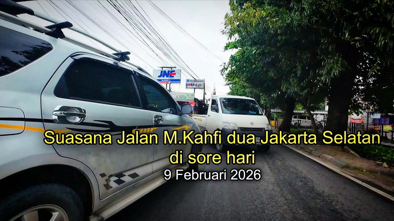 Suasana sore hari Jalan M.Kahfi dua Jak-Sel 9 Februari 2026 - BABEH INAL